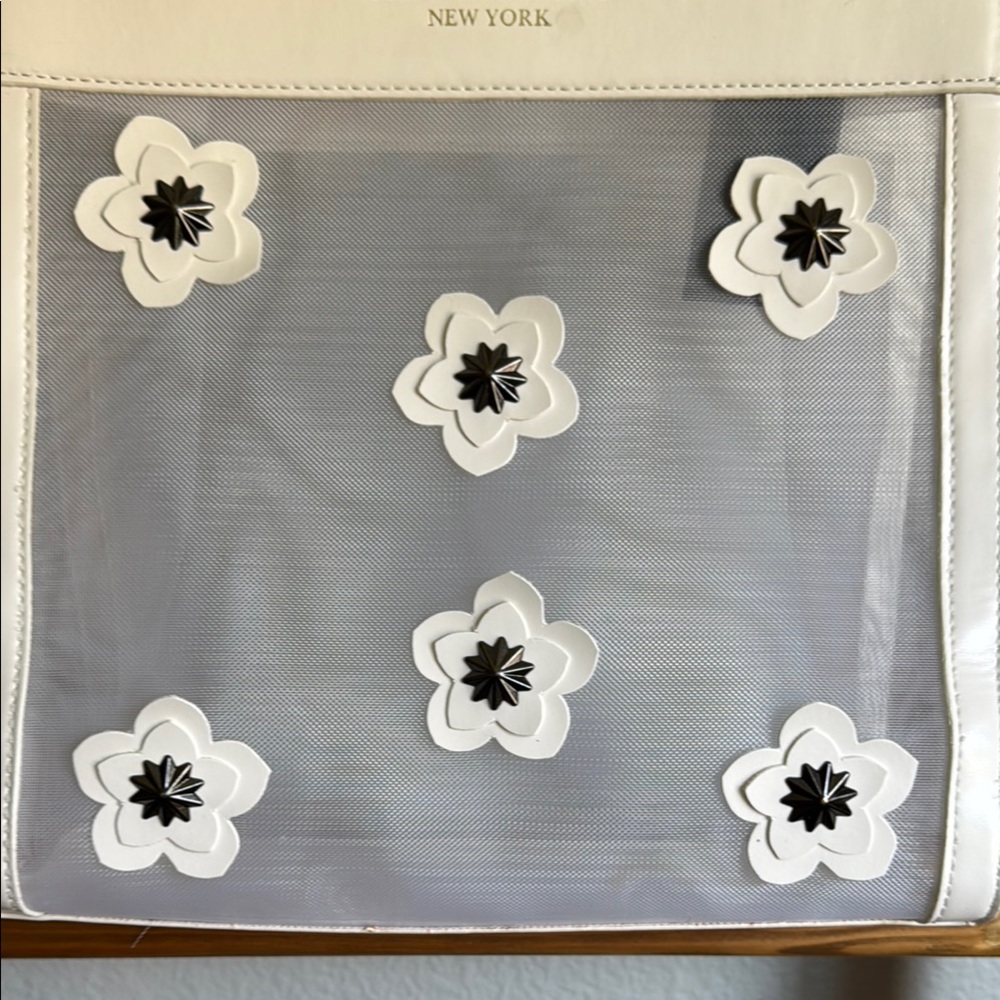 🖤 Christian Siriano Black & White Floral Tote Bag 🖤 - Picture 10 of 13